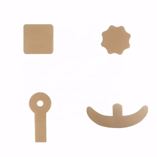 透明な楕円形のシリコーンゲル傷跡シート医療用創傷被覆材